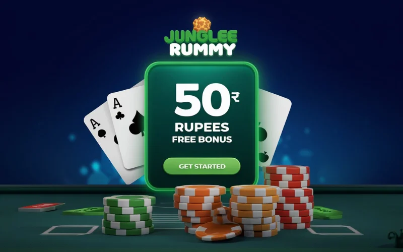 Junglee Rummy 50 Rupees Free Bonus